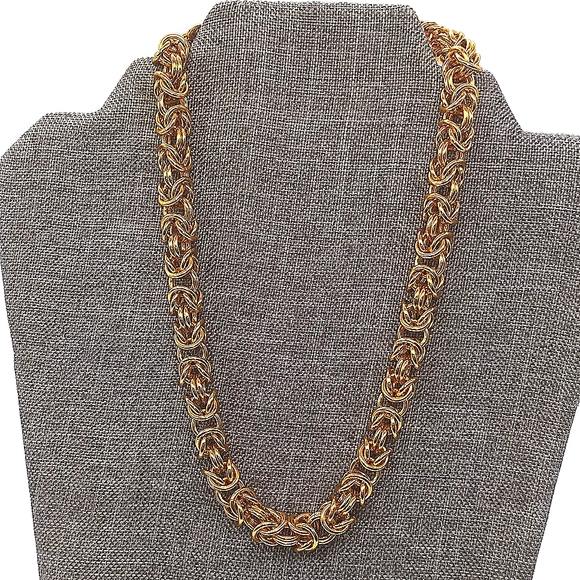JENNIFER BEHR Byzantine Zyra 18K Gold Plated Signed Choker Necklace-NWOT - Picture 4 of 6
